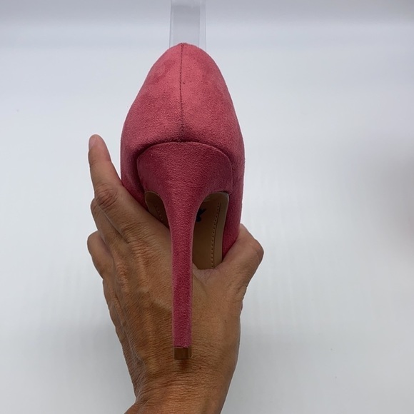 H&M - Raspberry Pink Suede Like Heels Size 36 or 5.5 - Picture 6 of 16